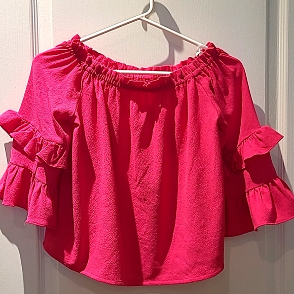 Only Tops - Only Pink Ruffle Top size small (34) European